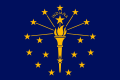 美国印第安纳州州旗 (金星)