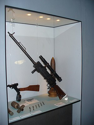 Parabellum MG 14/17 with telescopic sight