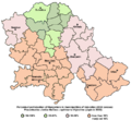 Percentual participation of Hungarians in Vojvodina according to the 2002 census (municipality data)