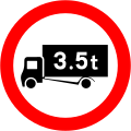 RUS 015 Maximum Gross Weight (Traffic Management)