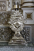 Details of the silver altarpiece