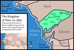 Map of Sine (ca. 1850)