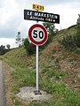 Le Markstein, name sign