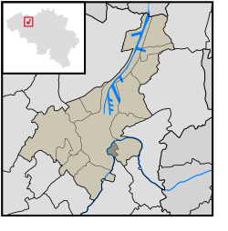 Location of Ledeberg in Ghent