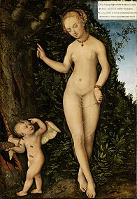 Venus and Cupid, the Honey Thief, by Lucas Cranach the Elder, c. 1537