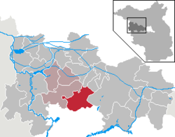 梅尔基施卢赫在哈弗尔兰县的位置