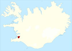 Location of Mosfellsbær