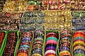 Multicolor glass bangles in Gangotri