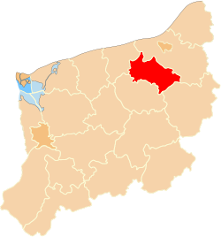 Location within West Pomeranian Voivodeship