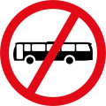 Buses prohibited