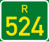 Regional route R524 shield