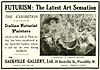 Advert for the Futurist exhibition at the Sackville Gallery, 1912.