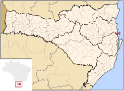Location in the State of Santa Catarina