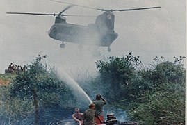 U.S. Army Operations In Vietnam: River bank defoliation