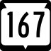 State Trunk Highway 167 marker