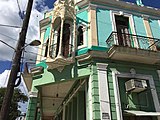 Areces Bank on Real and Camilo Cienfuegos Street – Art Nouveau balcony