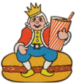 The original Burger King as used in print campaigns from the 1950s to the late 1960s.