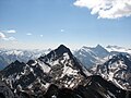 Peaks of the Premier Range, looking south from the summit of Mica Mountain