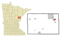 Location of the city of Thomson within Carlton County, Minnesota