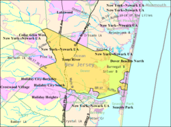 Census Bureau map of Toms River Township, NJ Interactive map of Toms River Township, New Jersey