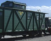 The Tuscon, Cornelia & Gila Bend Caboose No. 15. It was built in the late 1890's, when the Phelps-Dodge Copper Company sought to connect their New Cornelia Copper Mine in Ajo (pronounced "AY-ho") with smelters in Tuscon. It was listed in the NRHP on May 7, 2018, reference# 100001660.