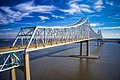 The Commodore Barry Bridge as seen from Chester, PA facing Logan Twp, NJ.