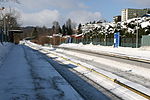 Holstein station platforms and tracks in March 2006
