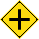 日本的十字路口警告标志