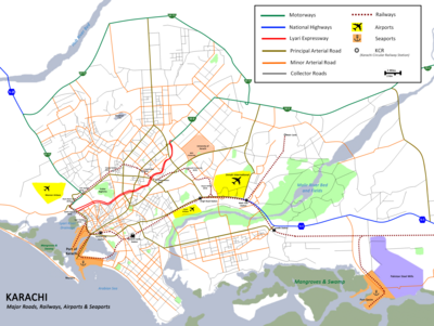 Location map Karachi