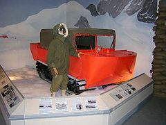 M29C Weasel in Arctic finish in a display at the U.S. Army Transportation Museum