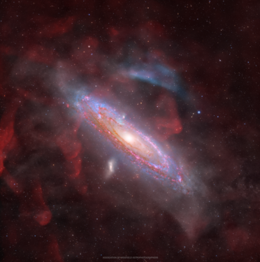 Andromeda and integrated flux nebulae by Association of Widefield Astrophotographers
