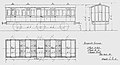 1885年英国米德兰铁路的无走廊包厢铁路客车图纸