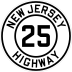 Route 25 marker