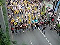 Image 8People's Alliance for Democracy, Yellow Shirts, rally on Sukhumvit Road in 2008. (from History of Thailand)