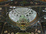A chandelier in the mosque