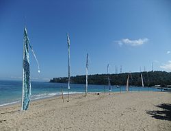 Beach at Senggigi in West Lombok