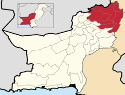 Map of Zhob Division