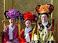 2005年拍摄，外籍游客在北京旅游景点的清宫装扮。