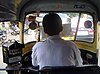 View from the inside of an Autorickshaw