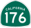 State Route 176 marker