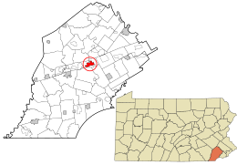 Location in Chester County and the U.S. state of Pennsylvania