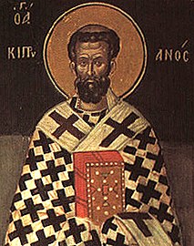 St. Cyprian, Bishop of Carthage.