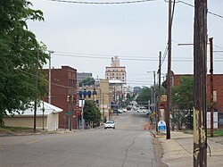 Downtown Dothan, Alabama, looking up Foster St.