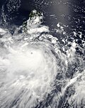 Satellite image of Typhoon Fengshen