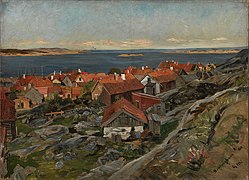 Gerhard Munthe - View of Nevlunghavn (1880)