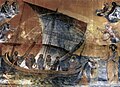 1628年制成的“小船”马赛克仿制品