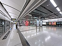 东铁线1、4号站台（2023年12月）