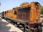 WDM-3A diesel passenger and freight locomotive of Indian Railways at Shantiniketan, India