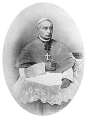 A bespectacled Portuguese man wearing a zucchetto, mozzetta, and rochet with a pectoral cross and ecclesiastical ring.