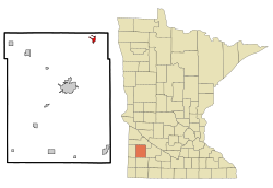 Location of Cottonwood, Minnesota